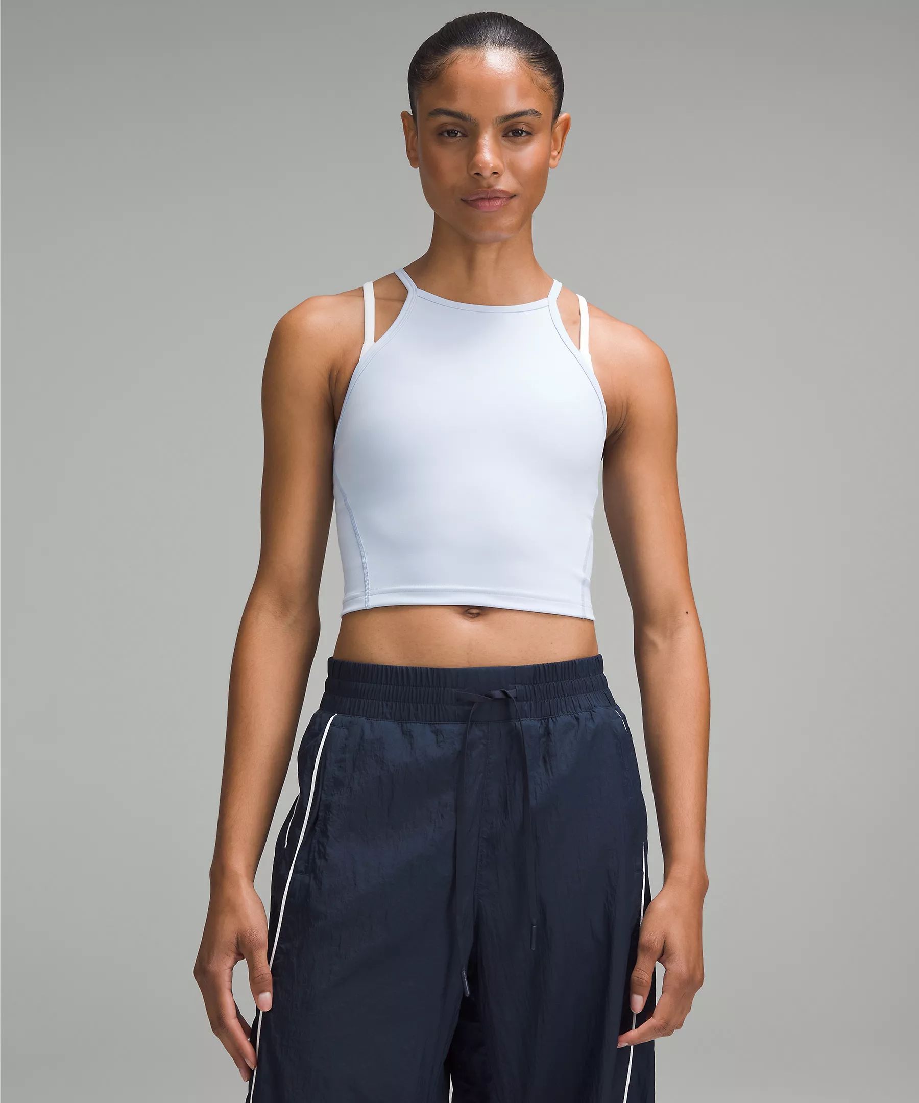 Wunder Train High-Neck Cross-Back Tank TopNew$58 USDAdd to Wish ListMileshka is 5’9” and wea... | Lululemon (US)