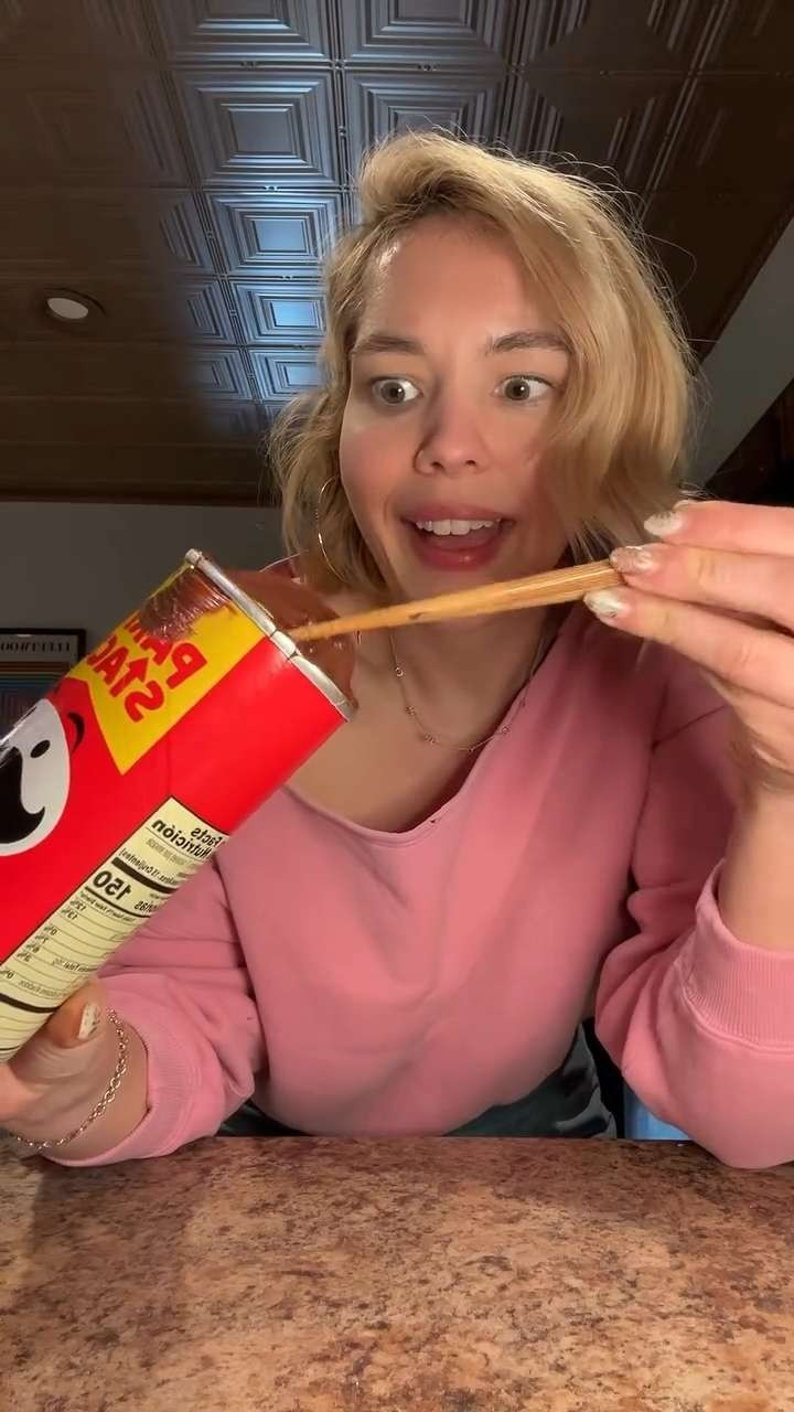 Chocolate Pringles! 🍫 Just livin’ over here. 

 #LTKootd #LTKfoodie #LTKvlog