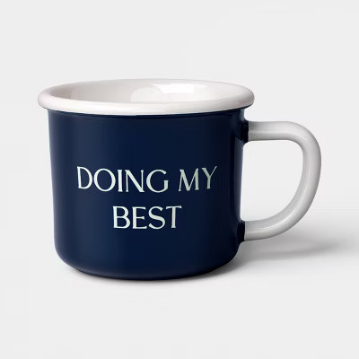 13oz Stoneware DOING MY BEST Camper Mug - Room Essentials™ | Target