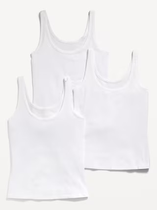 First-Layer Scoop-Neck Tank Top 3-Pack | Old Navy | Old Navy (US)