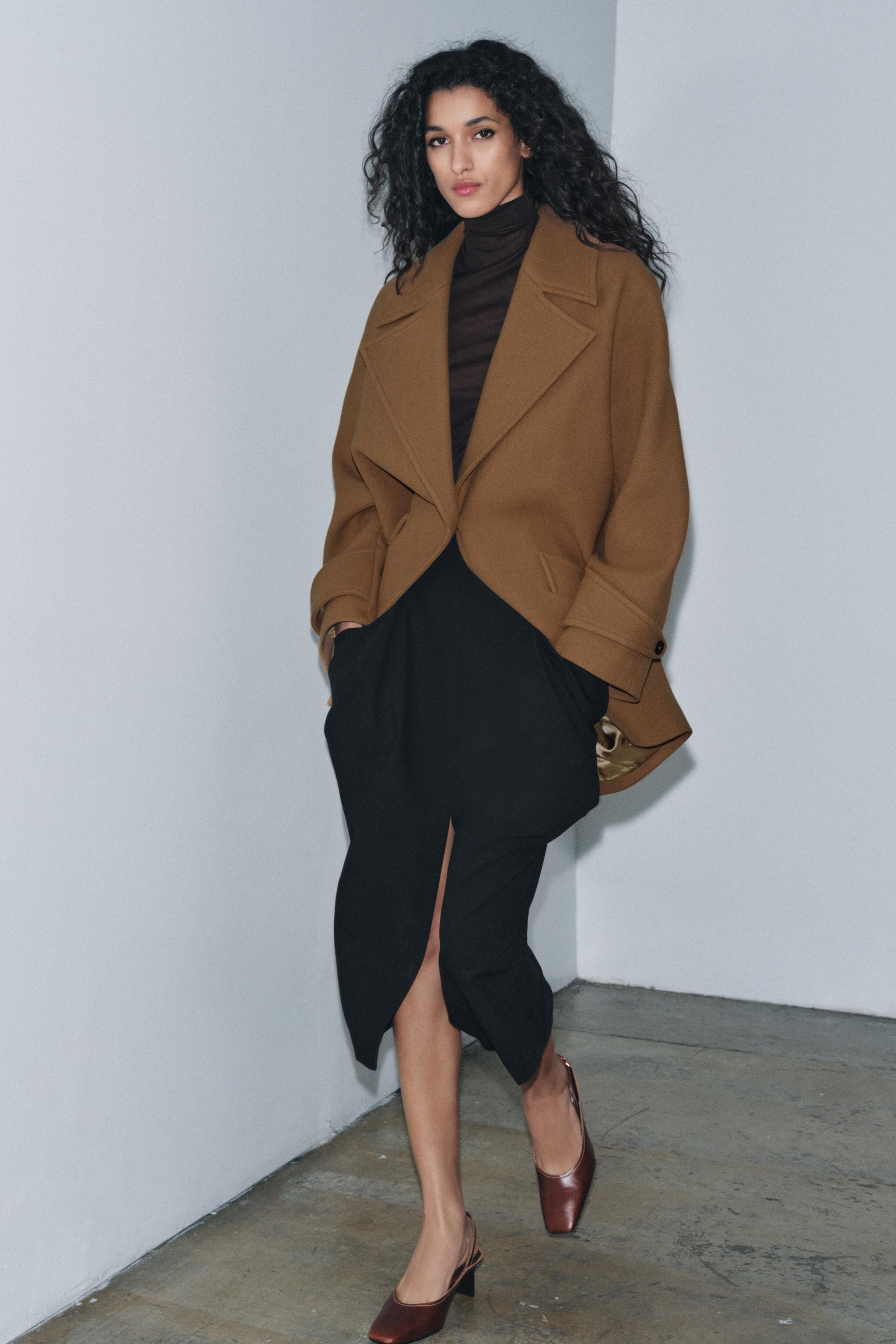 OVERSIZE WOOL BLEND COAT ZW COLLECTION LIMITED EDITION | Zara US