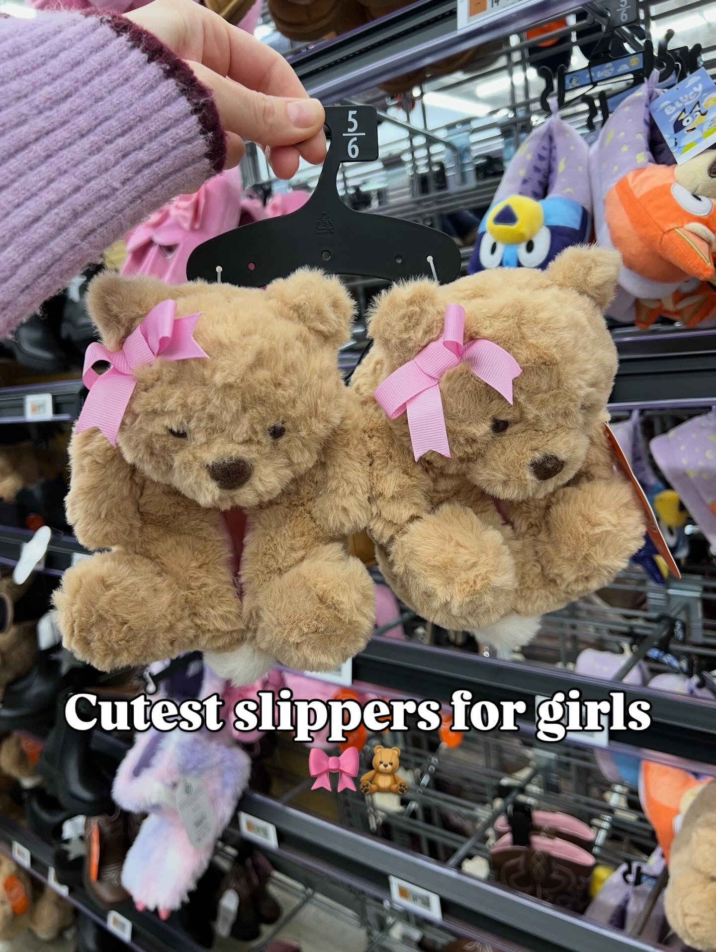 Adorable little teddy bear slippers for girls at Walmart. #walmartfashion 

#LTKGiftGuide #LTKKids #LTKHoliday