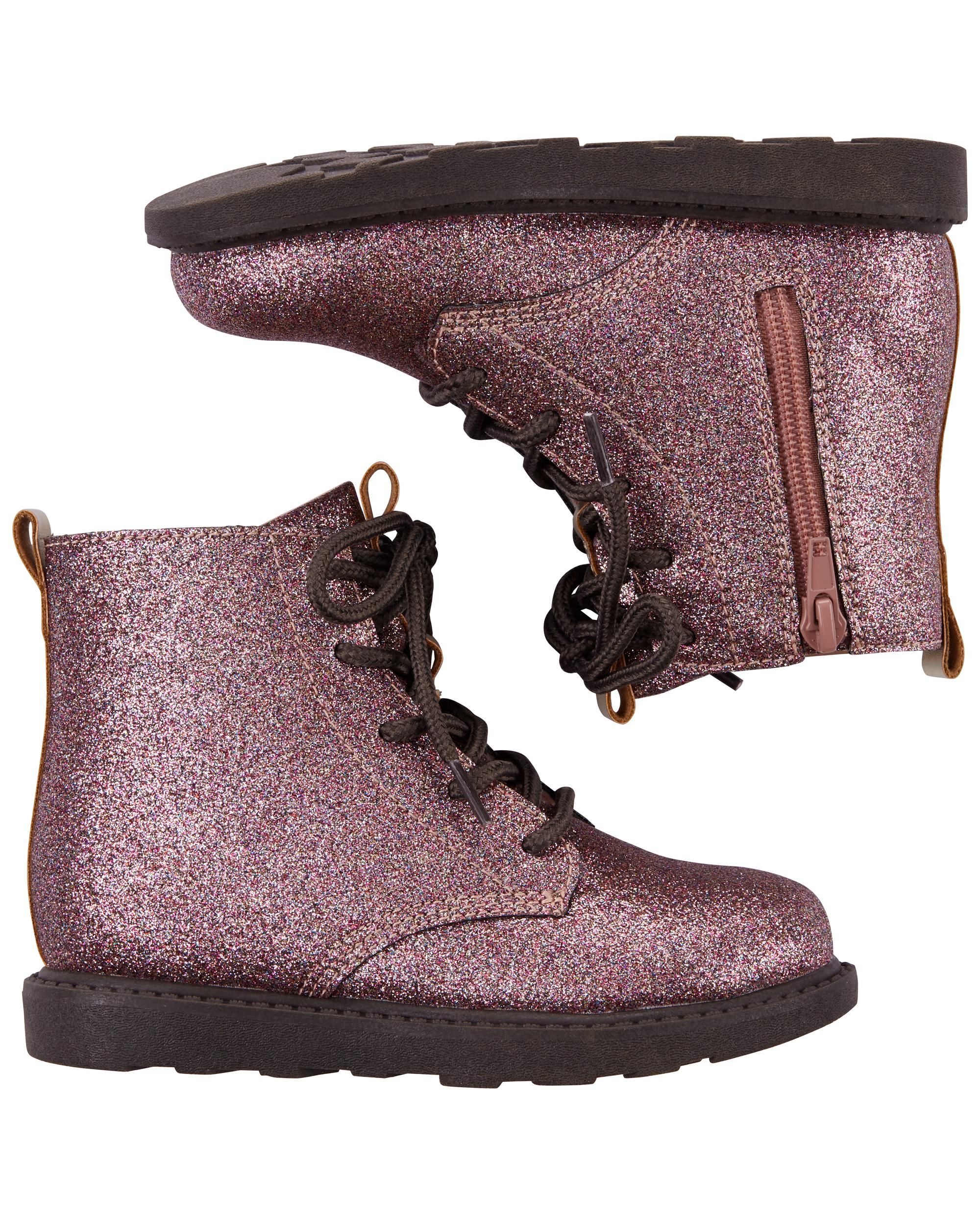 Carter's Glitter Combat Boots | Carter's