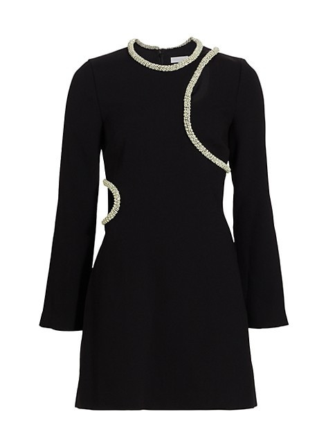 Katharine Diamante-Embroidered Minidress | Saks Fifth Avenue