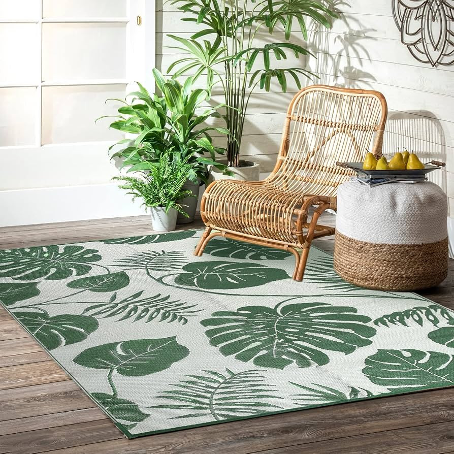 Reversible Rugs Plastic Lightweight Modern for Outdoor Patio, Portable Mats for RV Backyard Deck ... | Amazon (US)