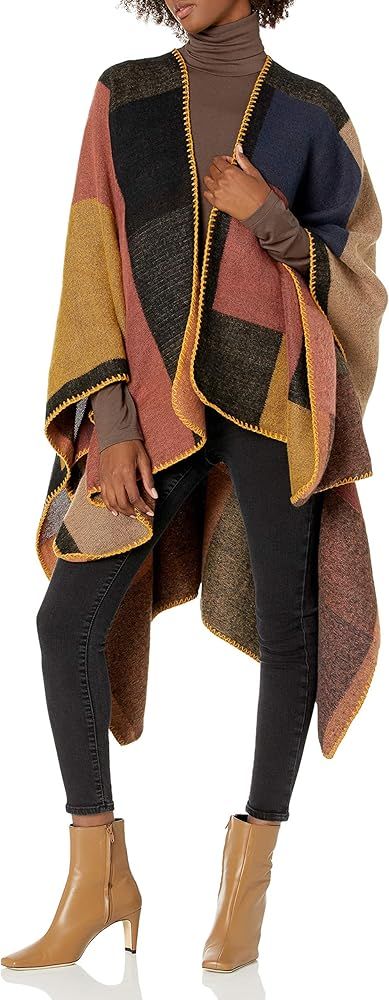 Goodthreads Women's Wrap Shawl Poncho Cape | Amazon (US)