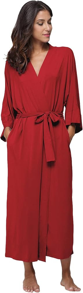 Women's Soft Robes Long Bath Robes Full Length Kimonos Sleepwear Dressing Gown,Solid Color | Amazon (US)