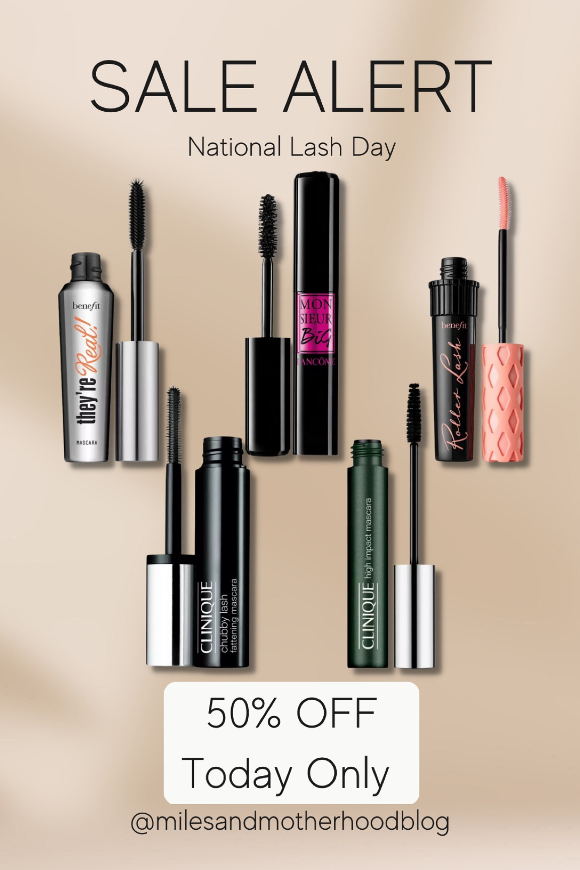 National Lash Day! Save 50% on your favorite mascaras. Clinique mascara as low as $15! Lancôme Monsieur mascara. Benefit mascara 

#LTKsalealert #LTKbeauty #LTKSeasonal