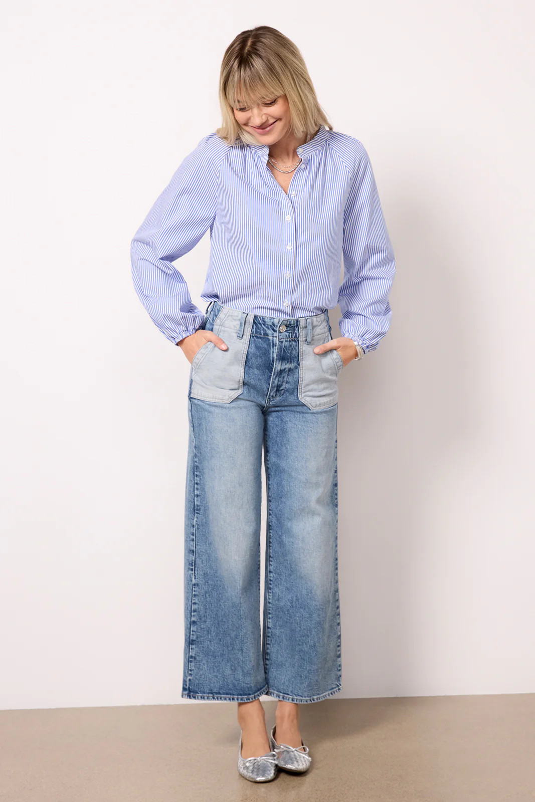 Cella Stripe Long Sleeve Top | Evereve