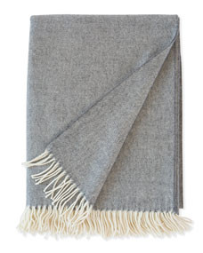 Lightweight Herringbone Throw | Horchow