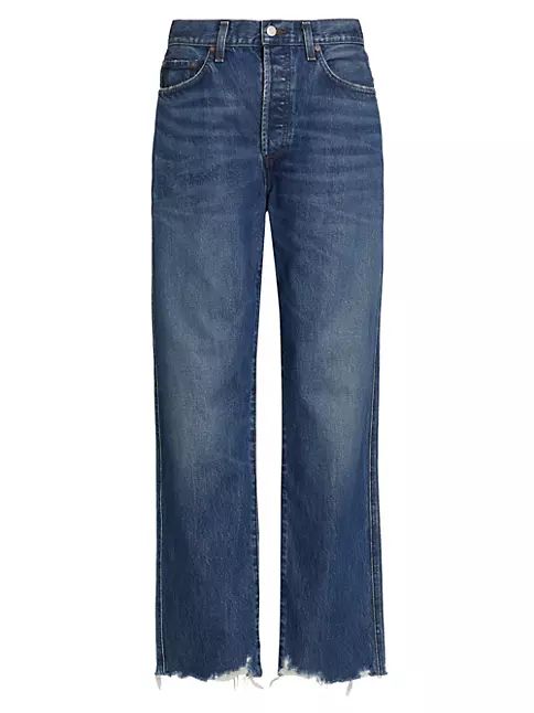 Agolde 90's Pinch-Waist Straight-Leg Jeans | Saks Fifth Avenue