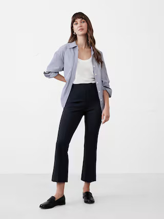 Bootcut Cropped Ponte Pull-On Pant | Banana Republic Factory