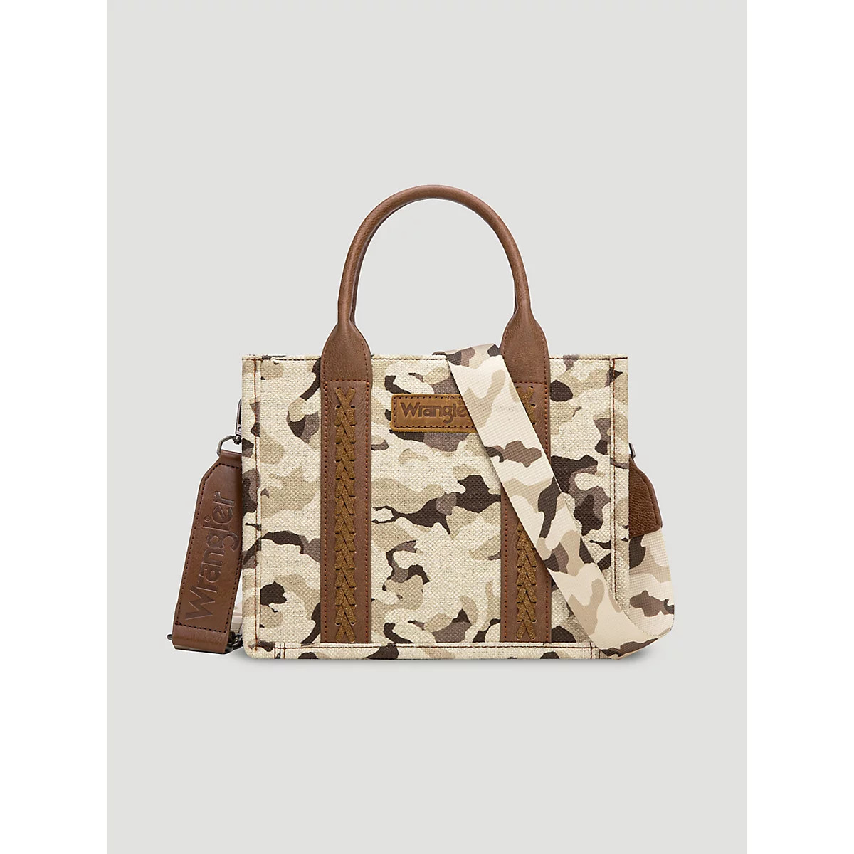 Camo Print Small Tote in Brown | Wrangler