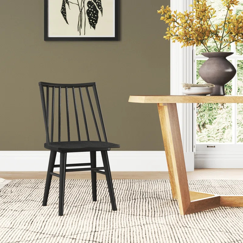 Armondo Solid Wood Windsor Back Side Chair | Wayfair North America