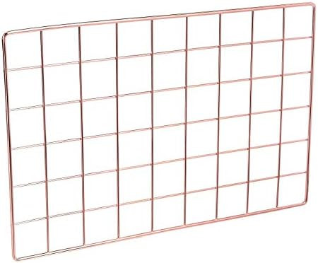 Amazon Basics Wall Wire Grid Panel, Rose Gold | Amazon (US)