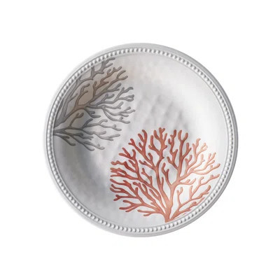 6 Piece Melamine Dinner Plate Set - Coral | Wayfair North America