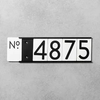 House Numbers Mounting Plate Black 5 Spaces - Hearth & Hand™ with Magnolia | Target