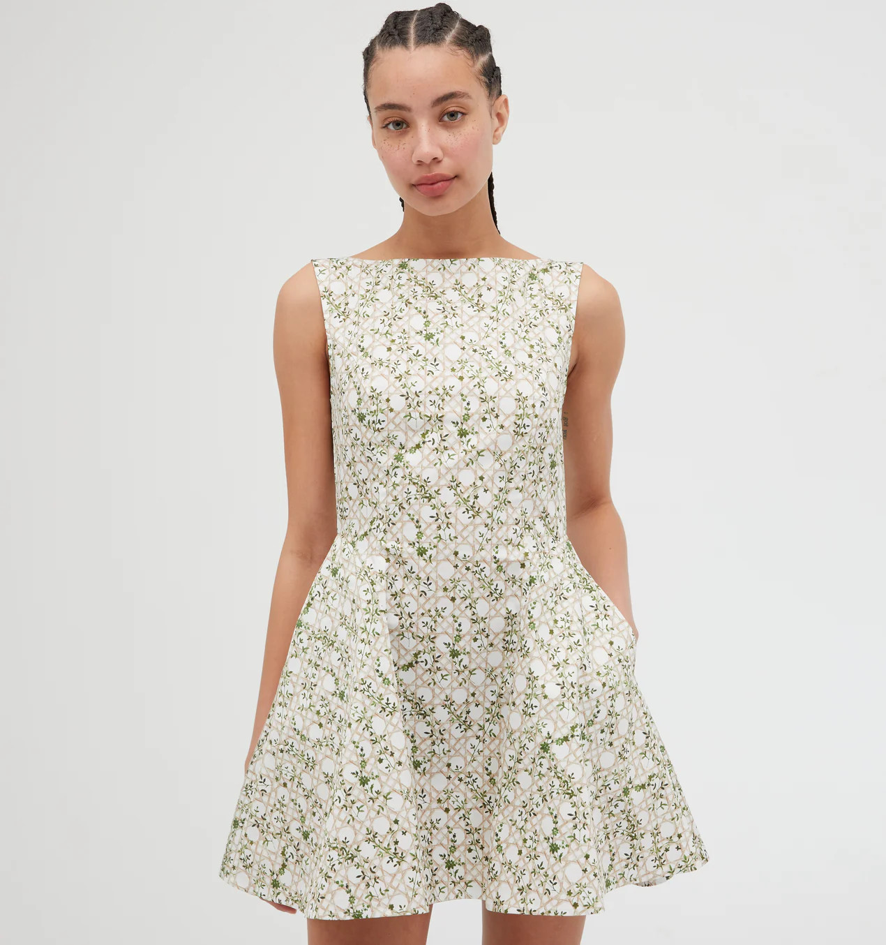 The Sutton Dress - White Broderie Anglaise | Hill House Home