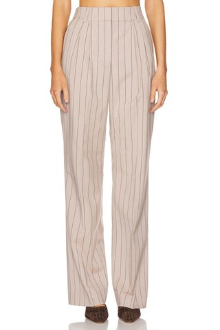 Favorite Daughter The Dream Favorite Pant in Natural Pinstripe from Revolve.com | Revolve Clothing (Global)