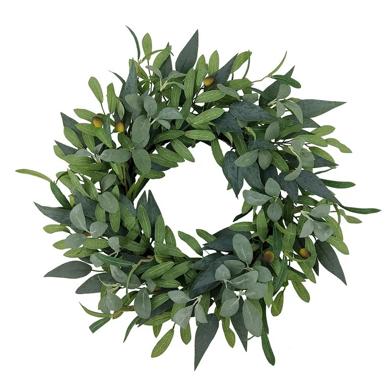 Better Homes & Gardens 18" Artificial Olive Stems Wreath | Walmart (US)