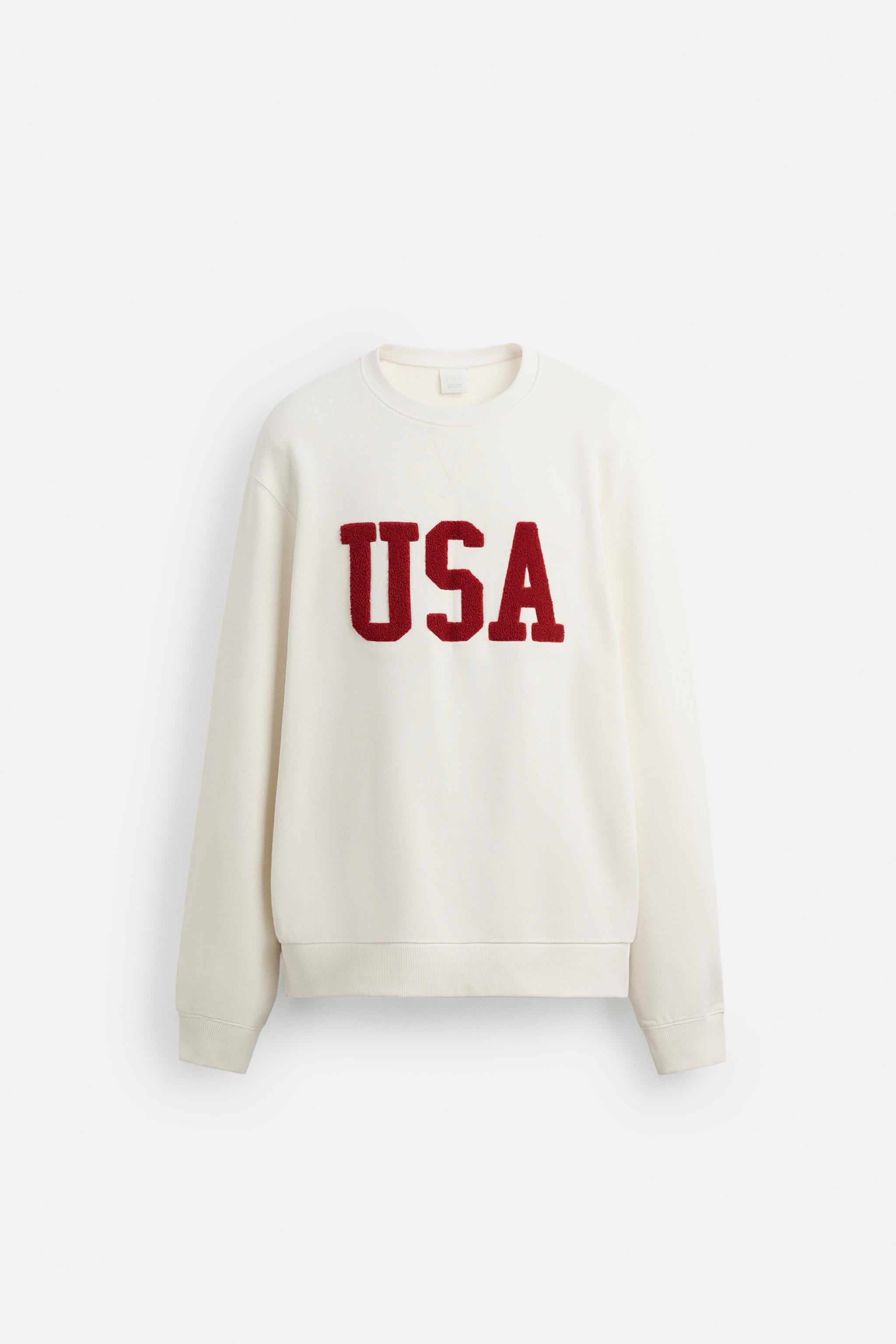 TEXTURED PATCH SWEATSHIRT | Zara US