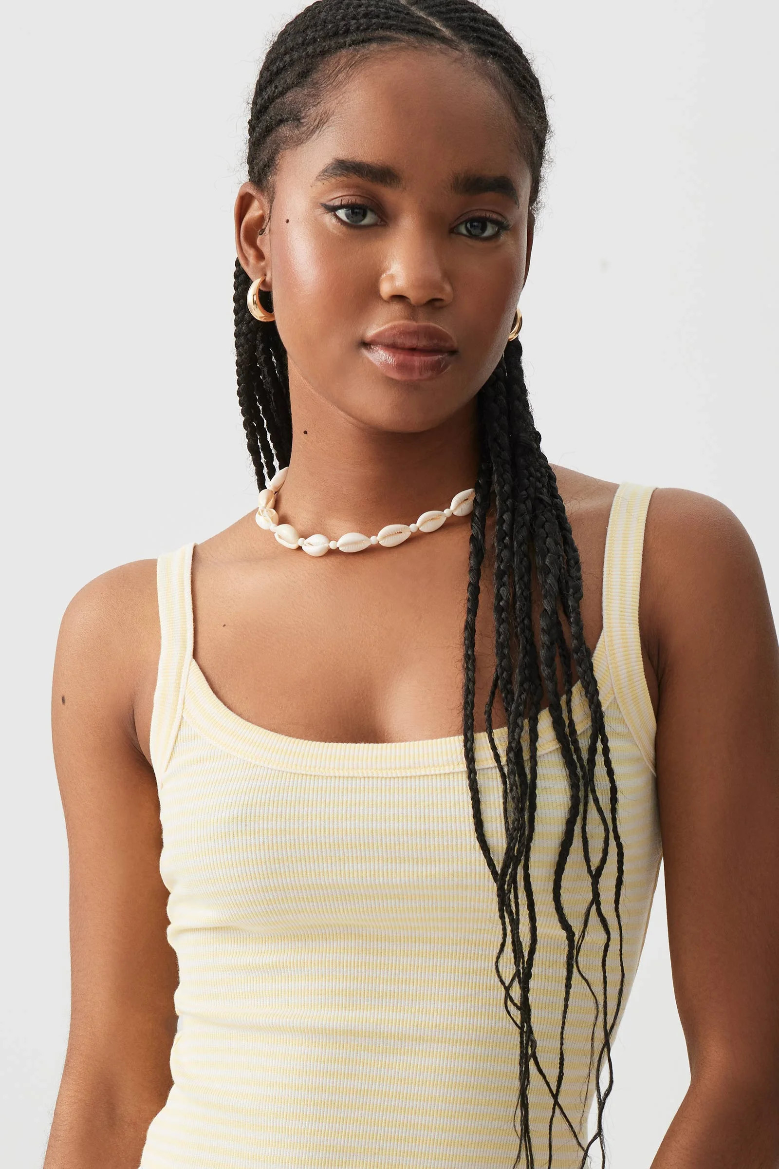 Basic Ribbed Scoop Neck Tank Top | Ardene