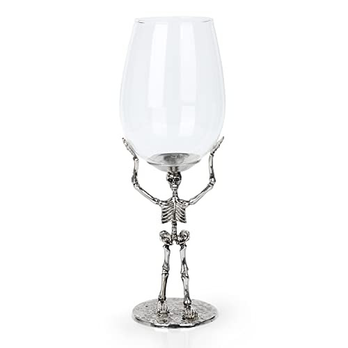 RHFF Halloween Skull Wine Glass, Skeleton Ghost Hand Wine Glass, Halloween Drinking Glasses, Skeleton Hand Goblet, Hotel Family Halloween Party Favors for Adults (C) | Amazon (US)