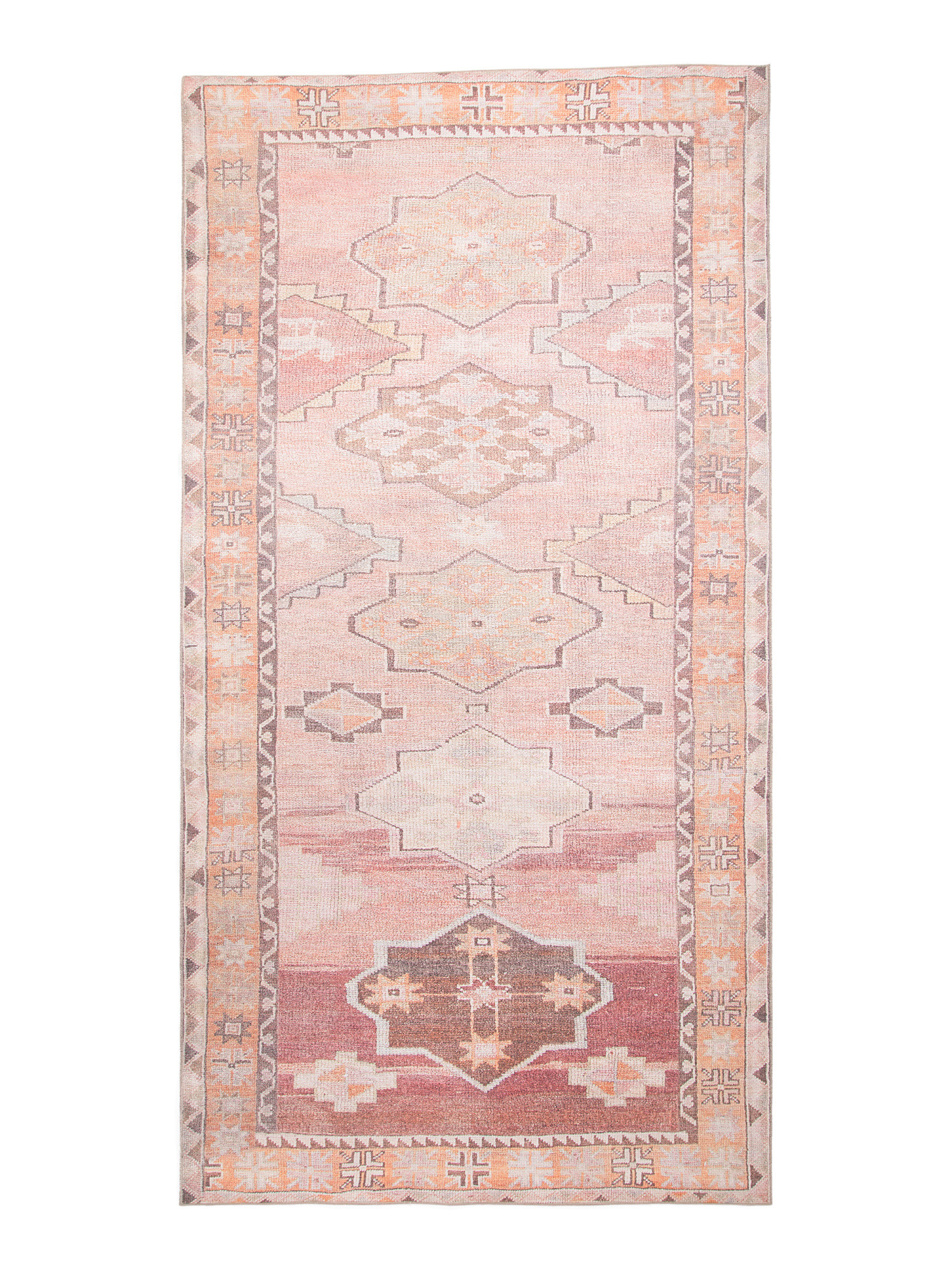 Made In Turkey 4x8 Washable Canteena Vintage Look Runner | TJ Maxx