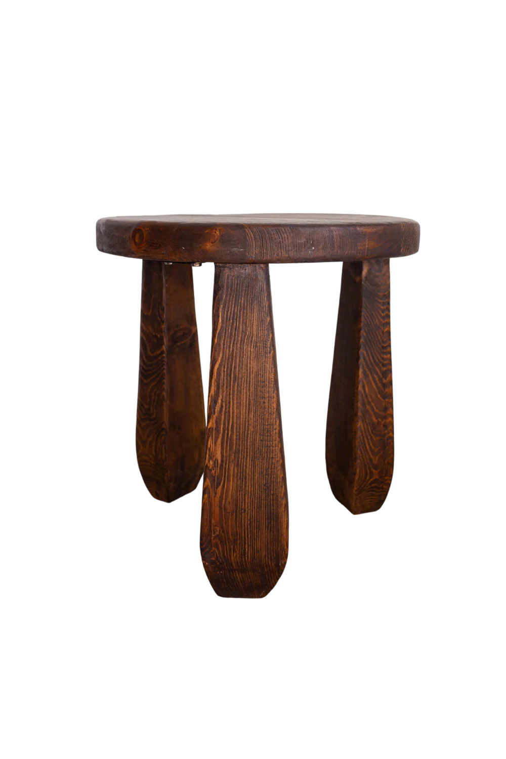 Antico Reclaimed Elm Wood Side Table Brown | Luxe B Co