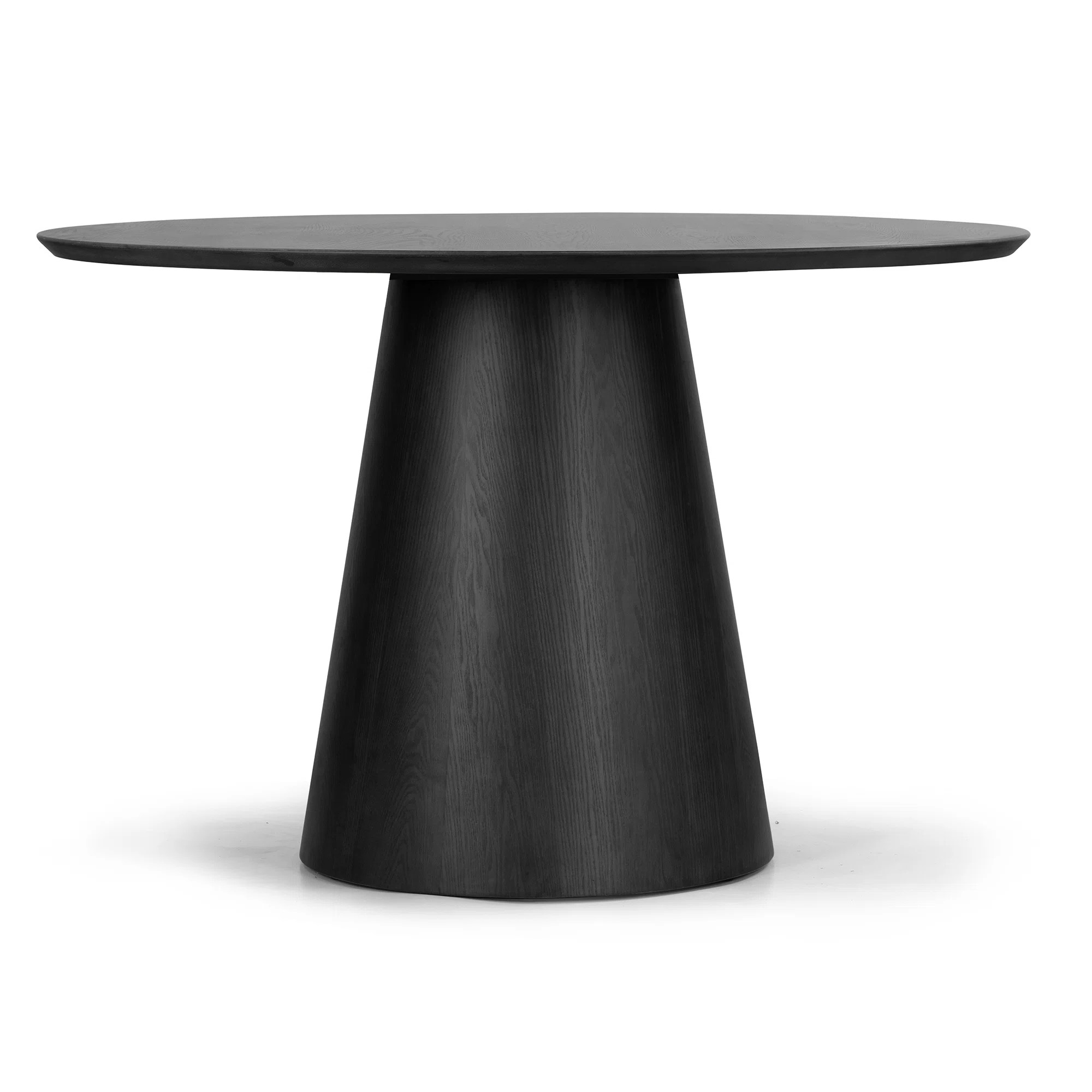 Blake Black Wash Round Wood Pedestal Dining Table | Wayfair North America