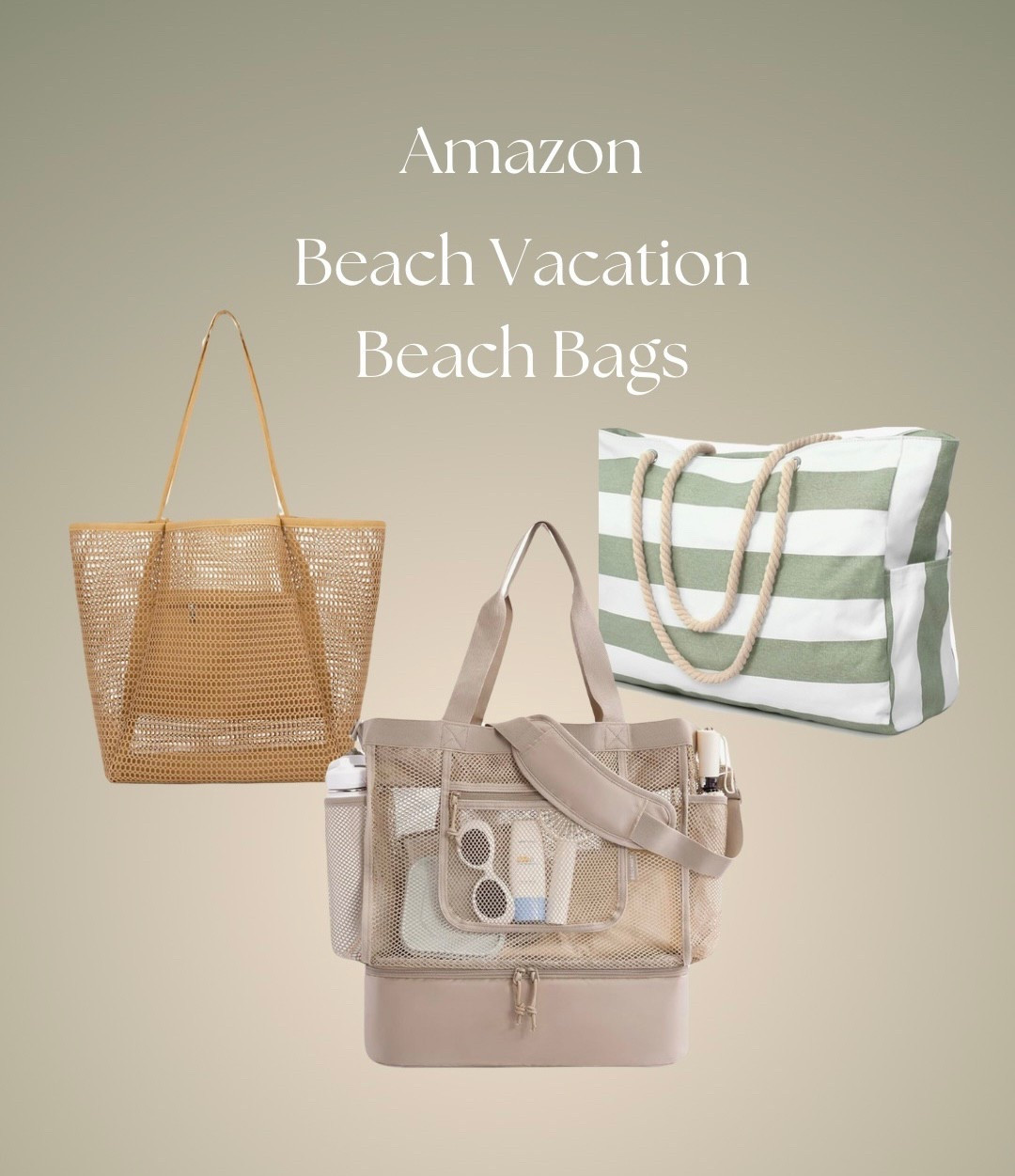 Beach Bags - Beach Cooler #beachvacation #summerbeachbag #vacationessentials #beachessentials #ltkfind #ltkfinds #ltkamazon #amazonfinds

#LTKSwim #LTKTravel #LTKSeasonal