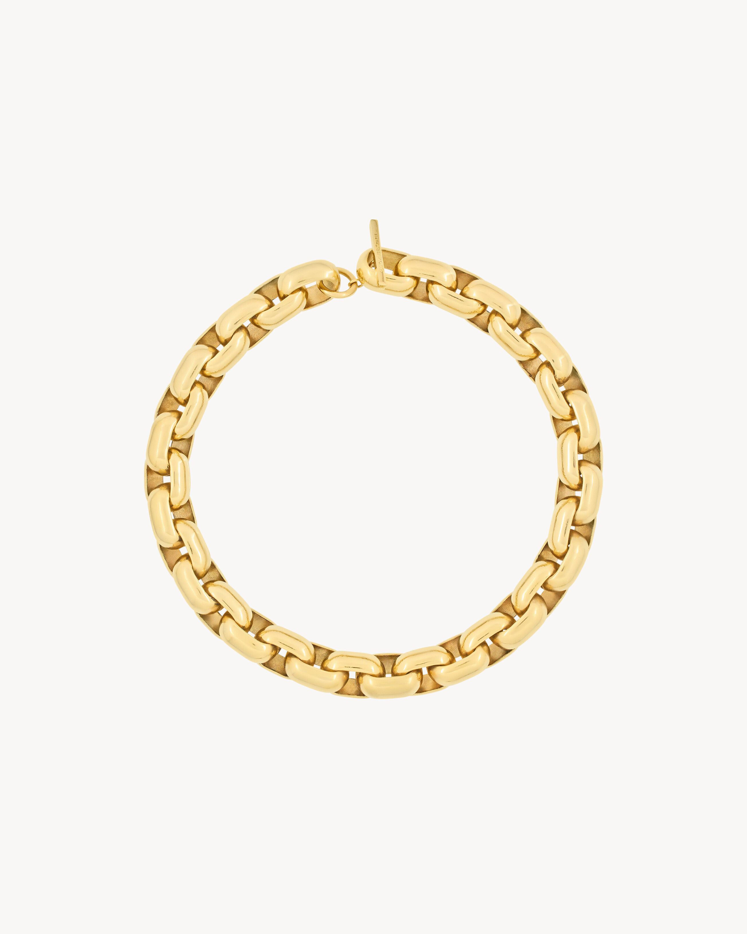 COLLIER À CHAÎNE ÉPAISSE EN MÉTAL | Saint Laurent Inc. (Global)