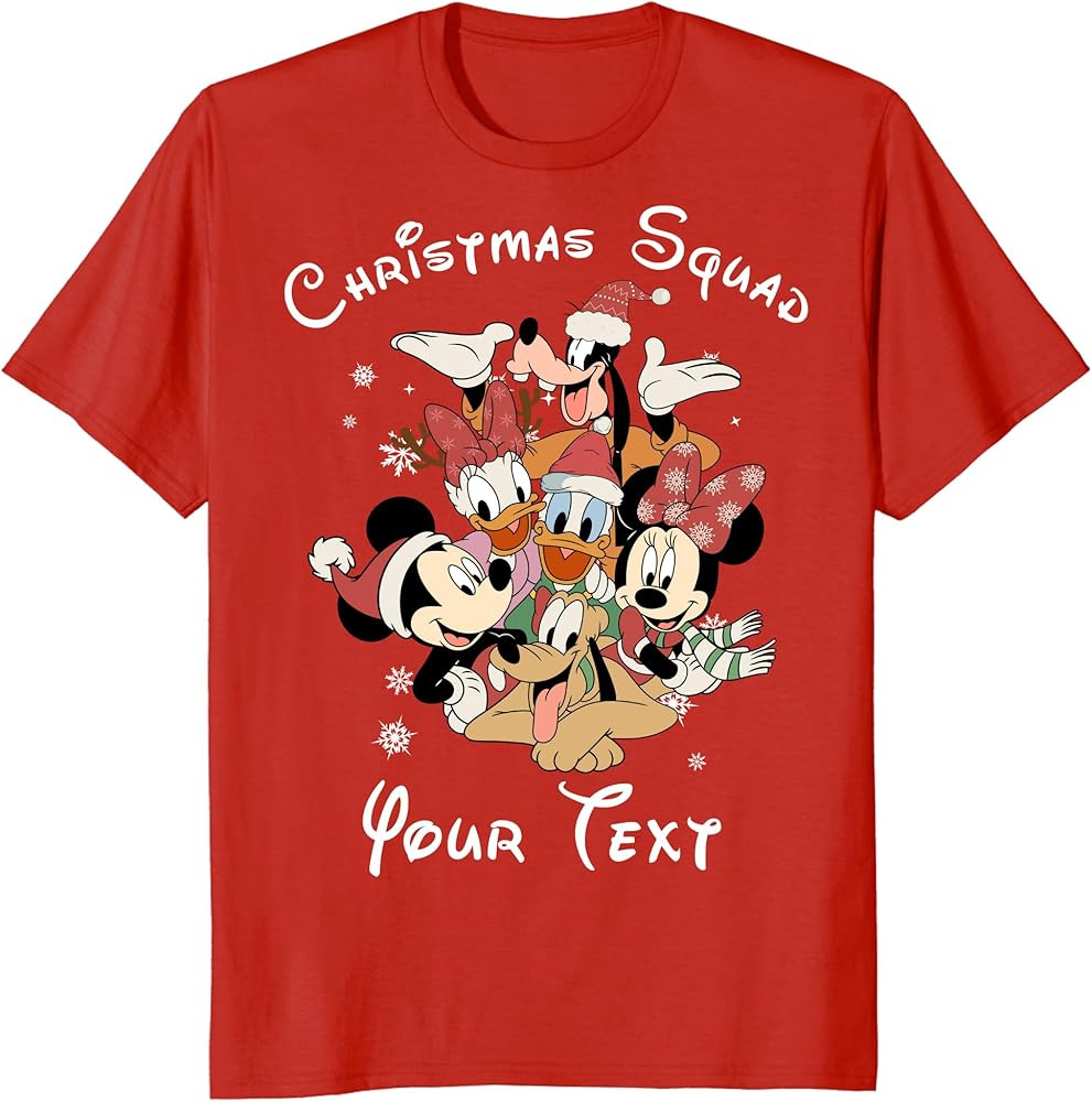 Custom Christmas Squad Mickey Minnie Magical Shirts, Family Matching Xmas Vacation Outfits, Wonde... | Amazon (US)