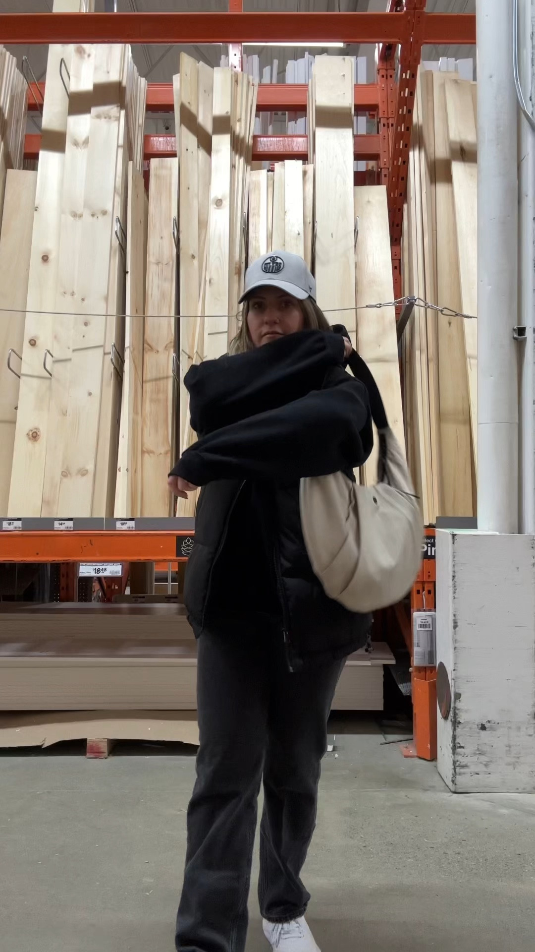 had to get my hands on the aritzia mega drop shoulder sweater (ordered size 3).

Sizing
Bottoms: 28 waist
Vest: smalll

#LTKfindsunder100 #LTKstyletip #LTKitbag
