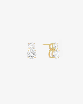 Shashi Double Solitaire Earring | Spiffy & Splendid