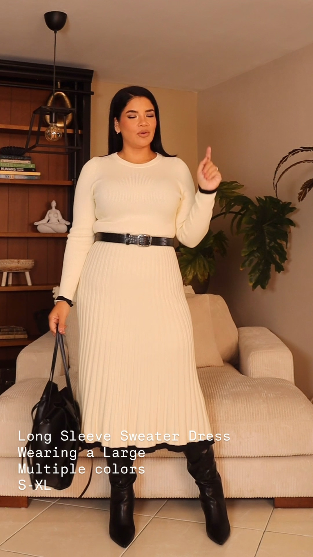 A good sweater dress never goes out of style 🤍
Wore this all fall/winter with boots + a chic jacket, and I’m still reaching for it on those colder spring days—just swap in open-toe heels or lighter layers for an easy transition.

One piece, so many ways to style… we love a versatile moment ✨
Linking my Amazon favorites!

#LTKStyle #LTKFinds #AmazonFashion #AmazonStyle #SweaterDress #TransitionalStyle #SpringStyle #WinterToSpring #CapsuleWardrobe #EffortlessStyle #ChicBasics #StyleInspo #OutfitIdeas #AmazonFinds

#LTKSeasonal #LTKSaleAlert #LTKootd