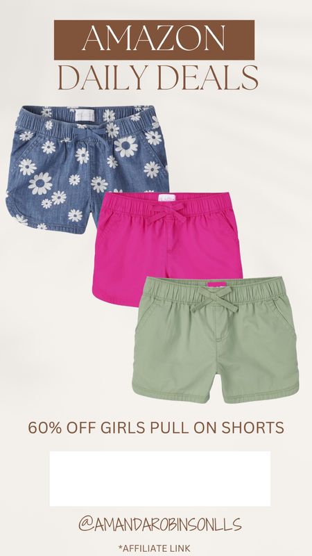 Amazon Daily Deals
Girls pull on shorts 

#LTKKids #LTKSaleAlert