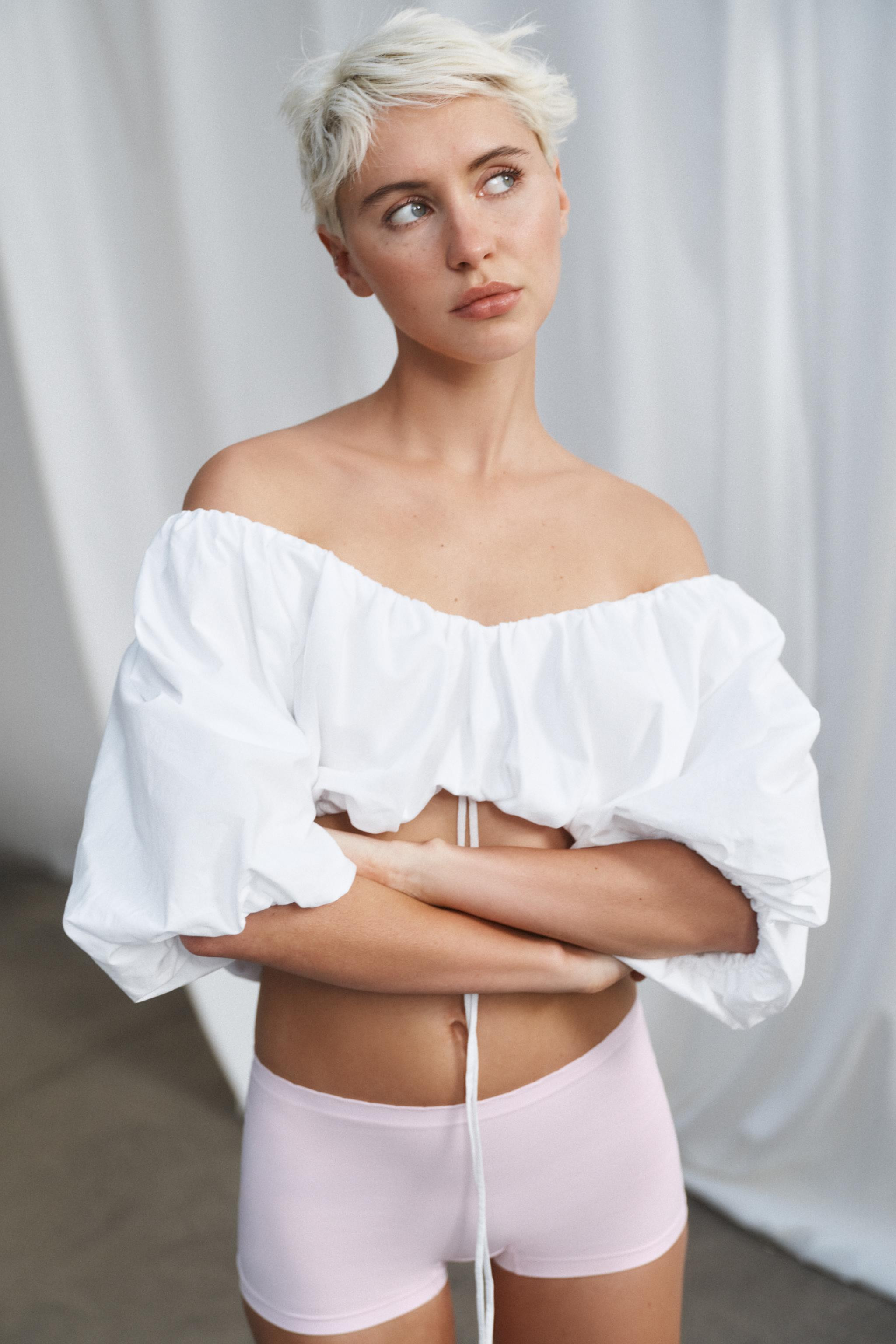 HEAVY COTTON BALLOON TOP | Zara US