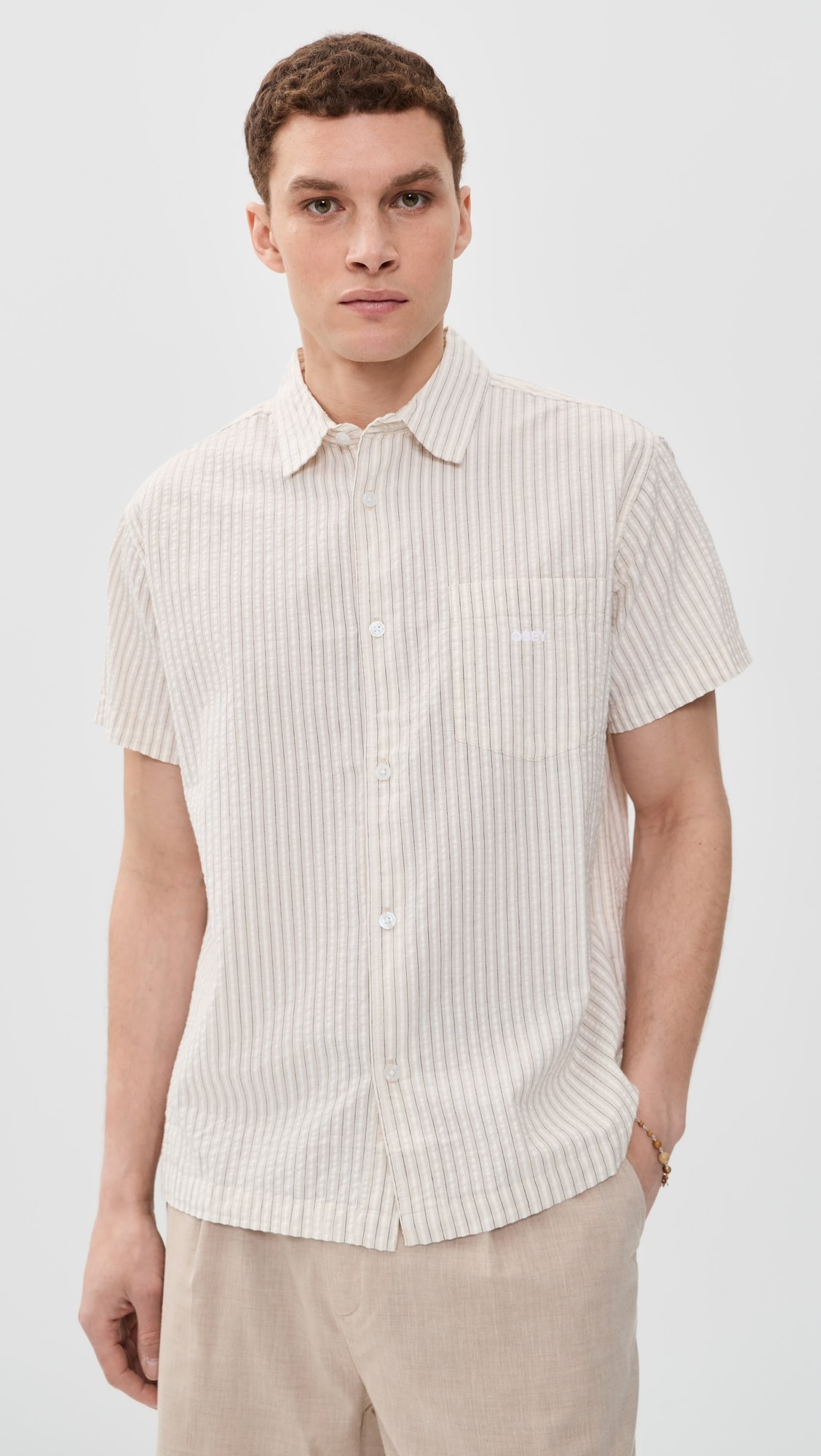 Seersucker Collared Shirt | Shopbop