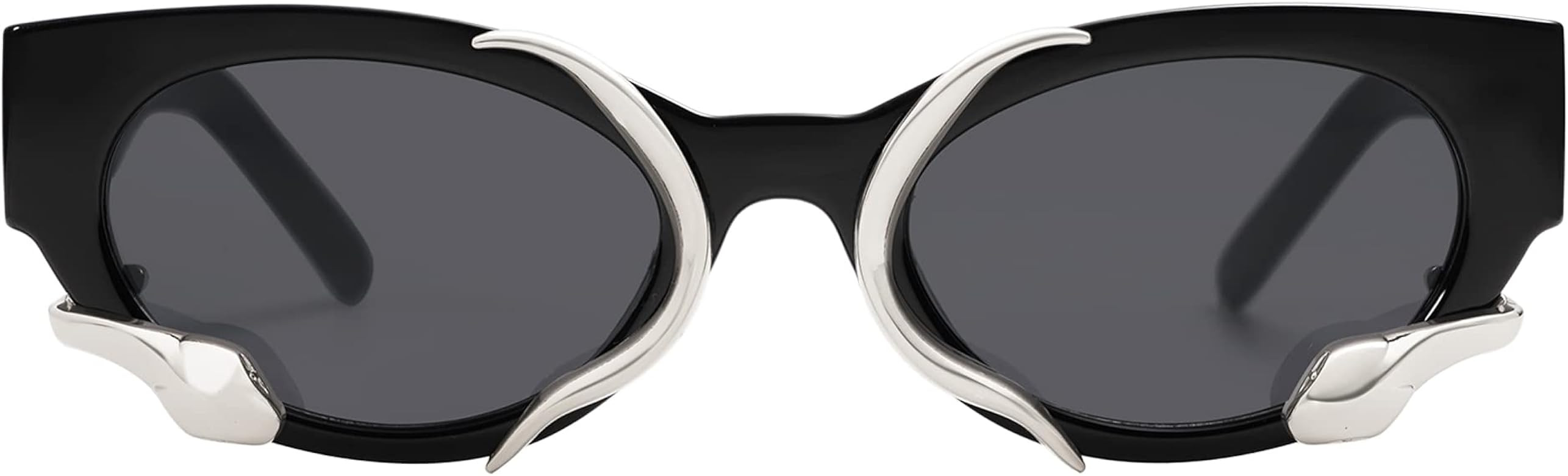 Appassal Trendy Sunglasses for Women Men Vintage Narrow Cateye Metal Snake Sunnie Y2k Accessories... | Amazon (US)