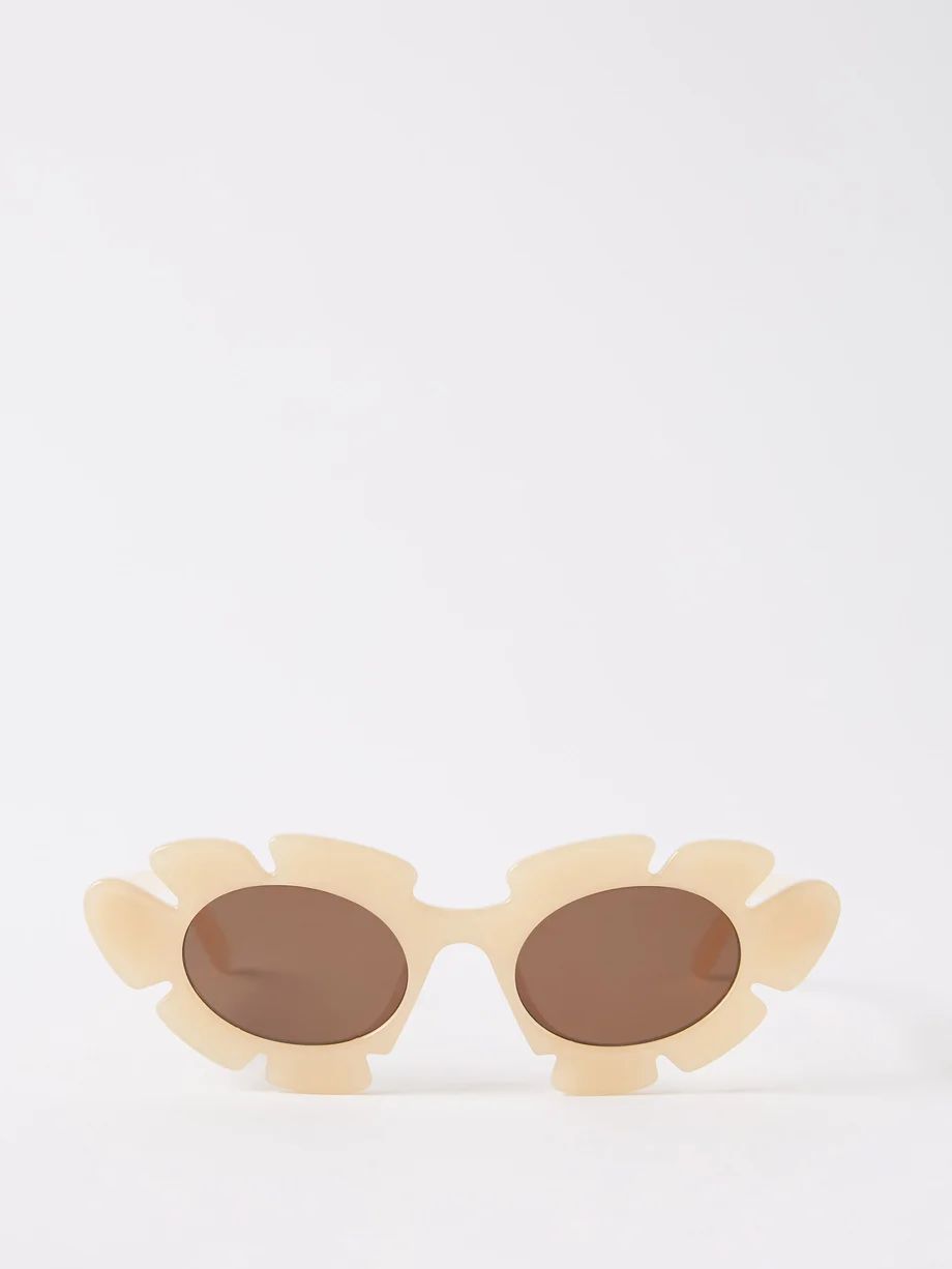 Flower cat-eye acetate sunglasses | Loewe | Matches (UK)