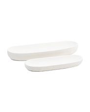 Set Of 2 18in And 24in Wood Dough Bowls | Marshalls