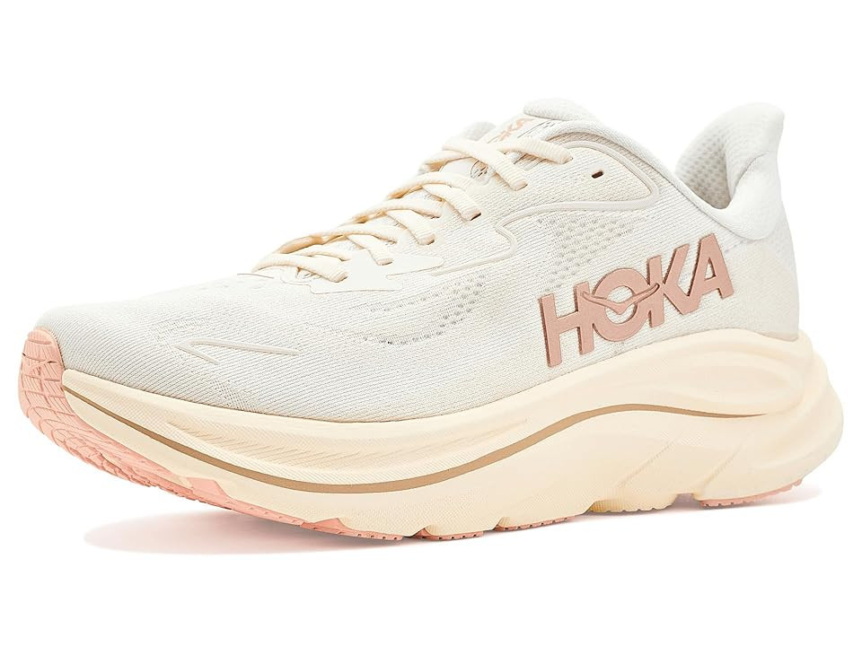 Hoka Clifton 10 Women's Shoes Alabaster/Rose Gold: 4.5 B - Medium | Zappos.com
