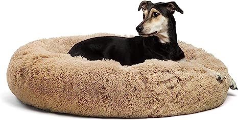 Best Friends by Sheri The Original Calming Donut Cat and Dog Bed in Shag Fur, Machine Washable, H... | Amazon (US)