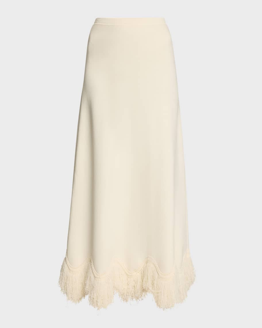 Ulla Johnson Paulina Long Fringe-Hem Skirt | Neiman Marcus