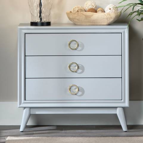 Crestview Collection Oslo 32"W Gray 3-Drawer Accent Chest - #190W6 | Lamps Plus | Lamps Plus