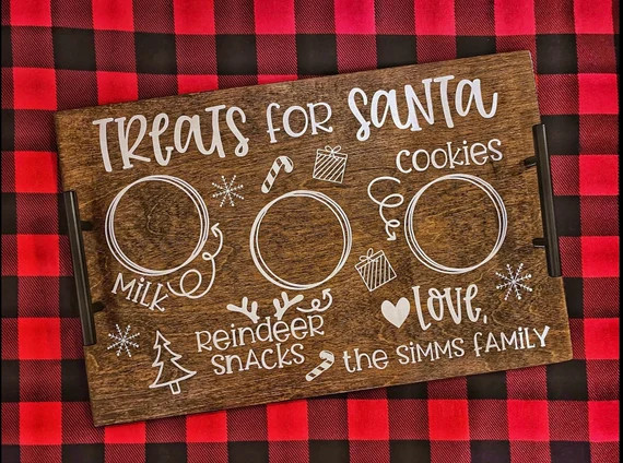Personalized Santa Treat Trays | Etsy (US)