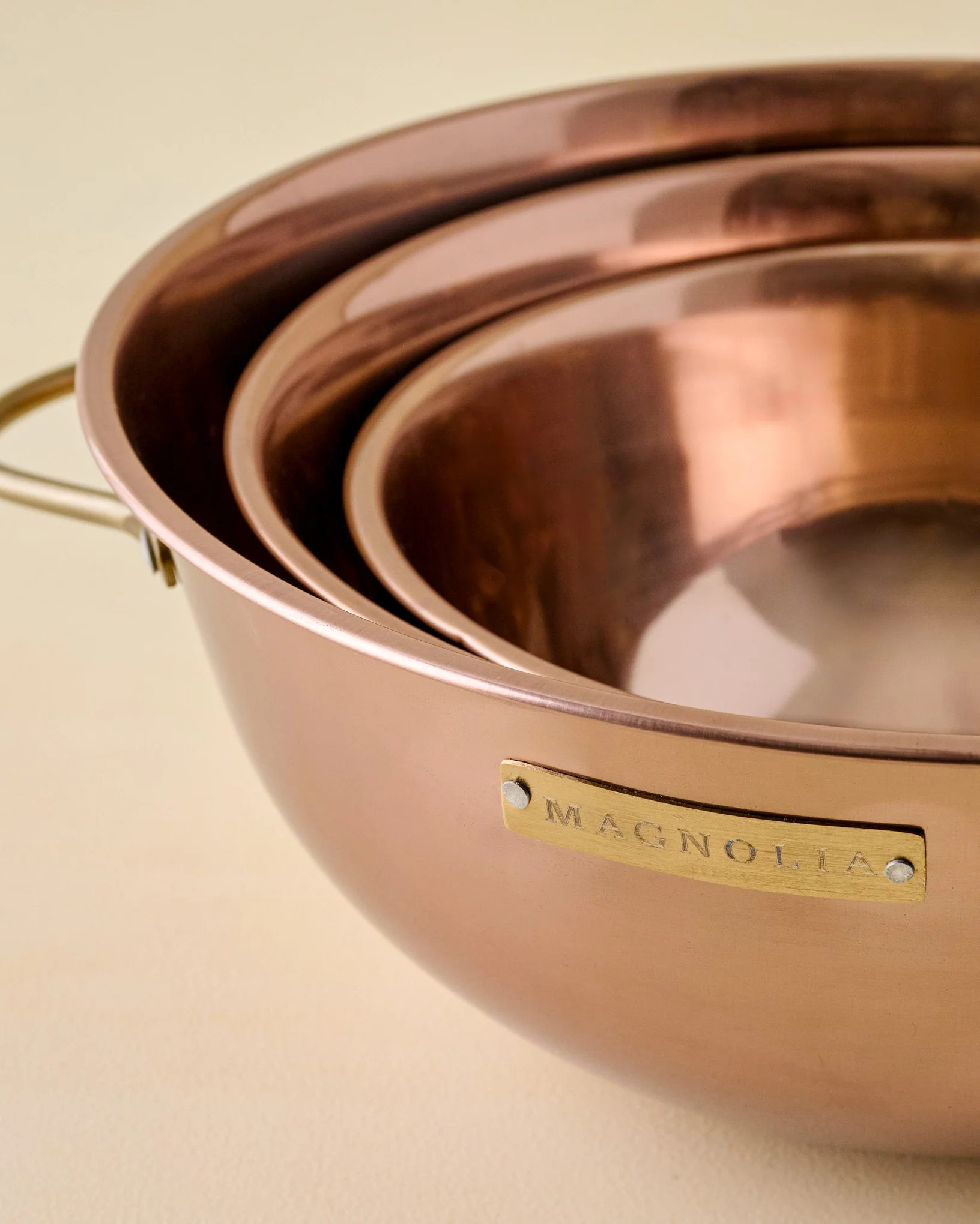 Magnolia Copper Mixing Bowl Set | Magnolia