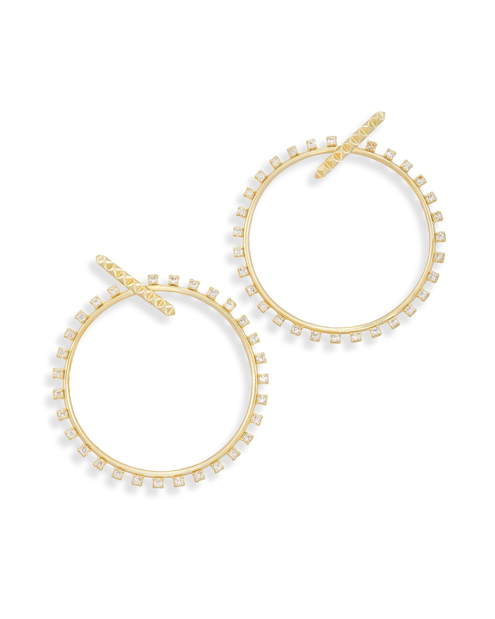 Charlie Grace Hoop Earrings in Gold | Kendra Scott