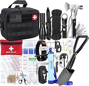 Survival Kits Camping kit - Tactical Gear Accessories Molle Attachments Survival Kit EDC Military... | Amazon (US)